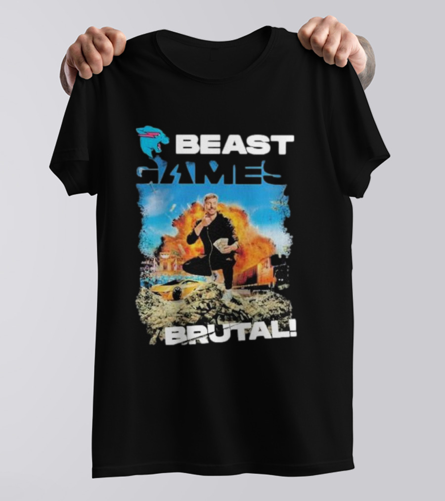 Beast Games Brutal Explosive Action Scene T-Shirt