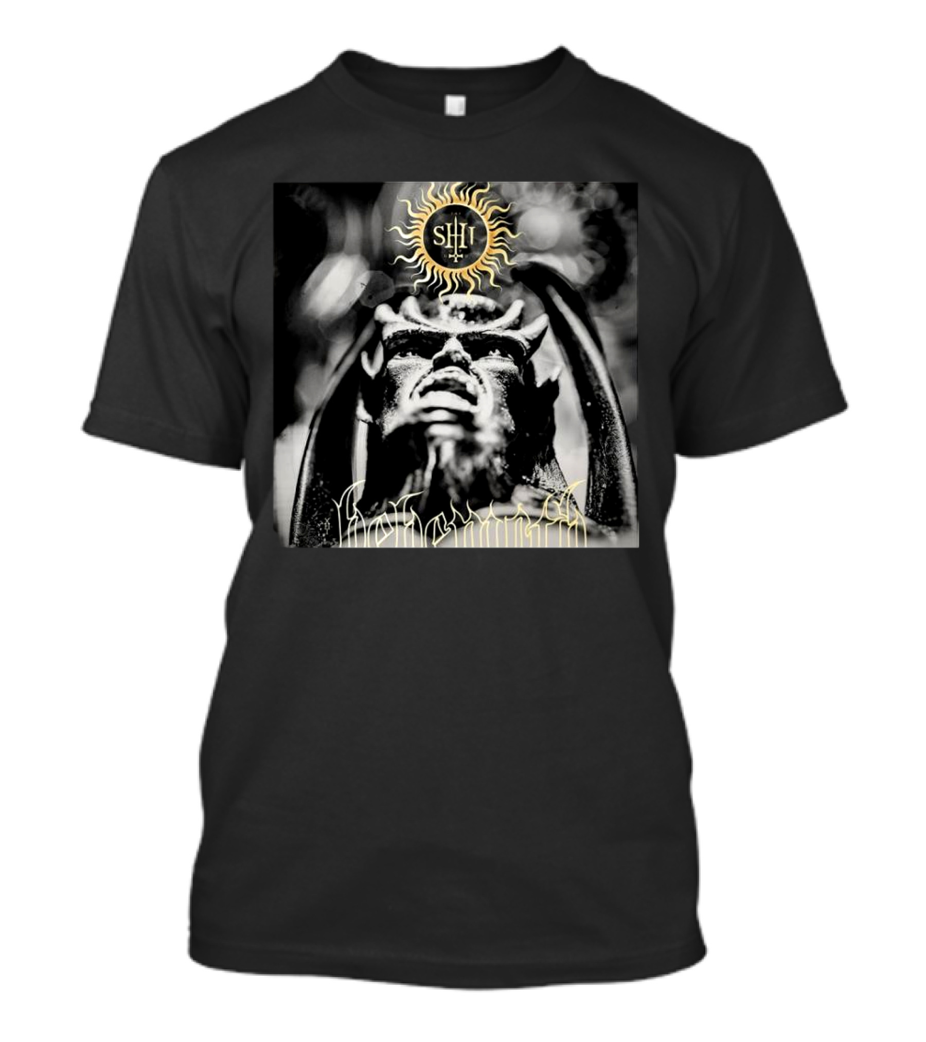 Behemoth The Shit Of God 9th May 2025 Sun Icon And Demonic Figure T-Shirt