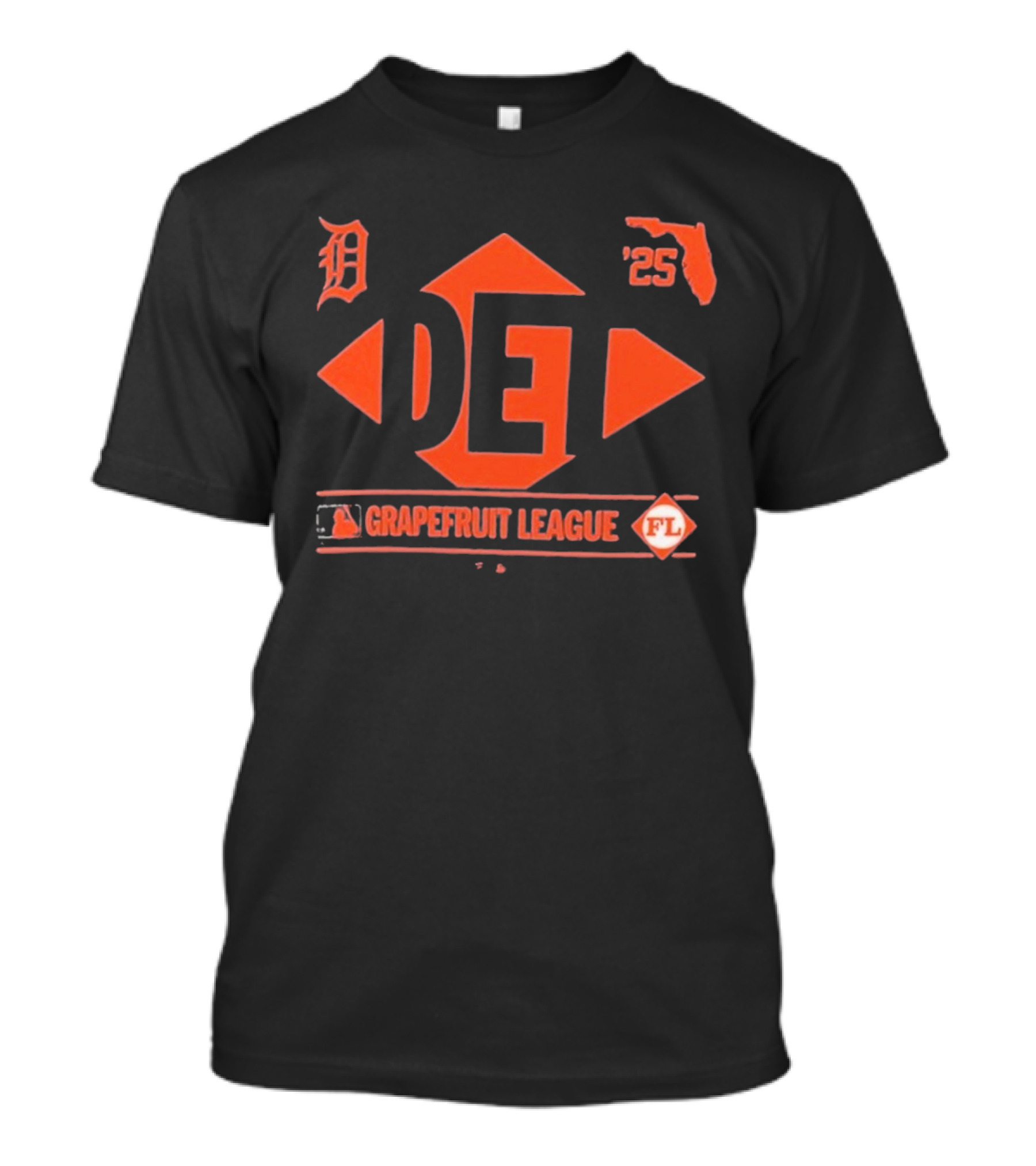 Detroit Tigers Spring Training 2025 Grapefruit League FL Icon T-Shirt