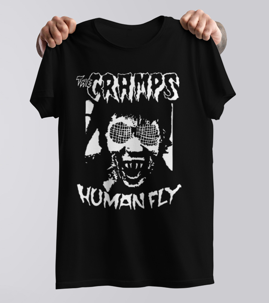 Big Bronson Reed Wearing The Cramps Human Fly The Cramps Human Fly T-Shirt