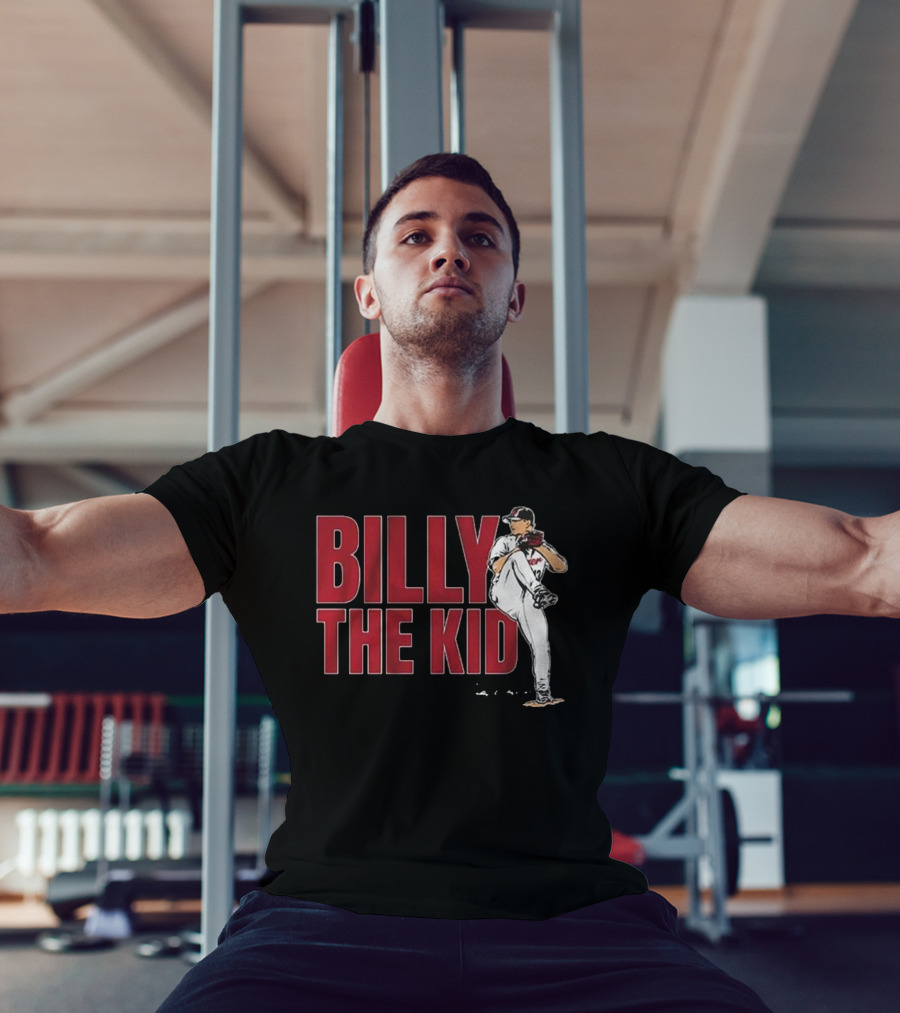 Billy The Kid Pitching Stance Tribute T-Shirt