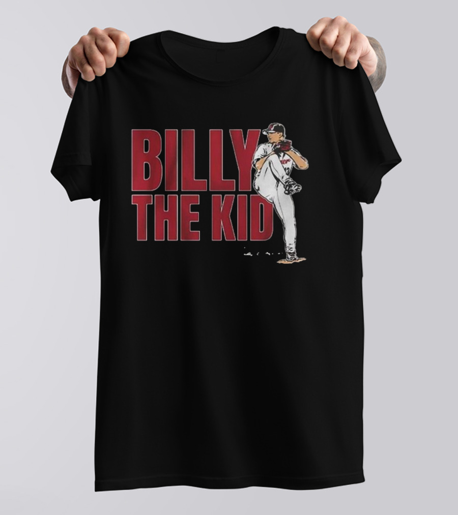 Billy The Kid Pitching Stance Tribute T-Shirt