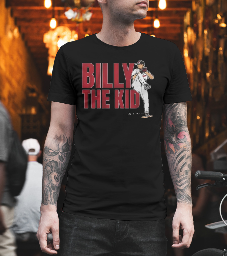 Billy The Kid Pitching Stance Tribute T-Shirt