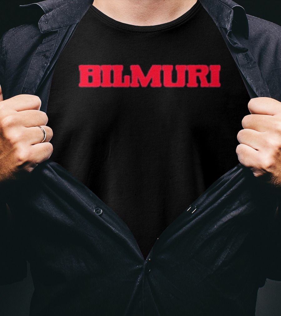 Bilmuri Red Text T-Shirt