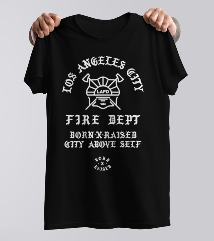 Born X Raised Lafd City Above Self T-Shirt