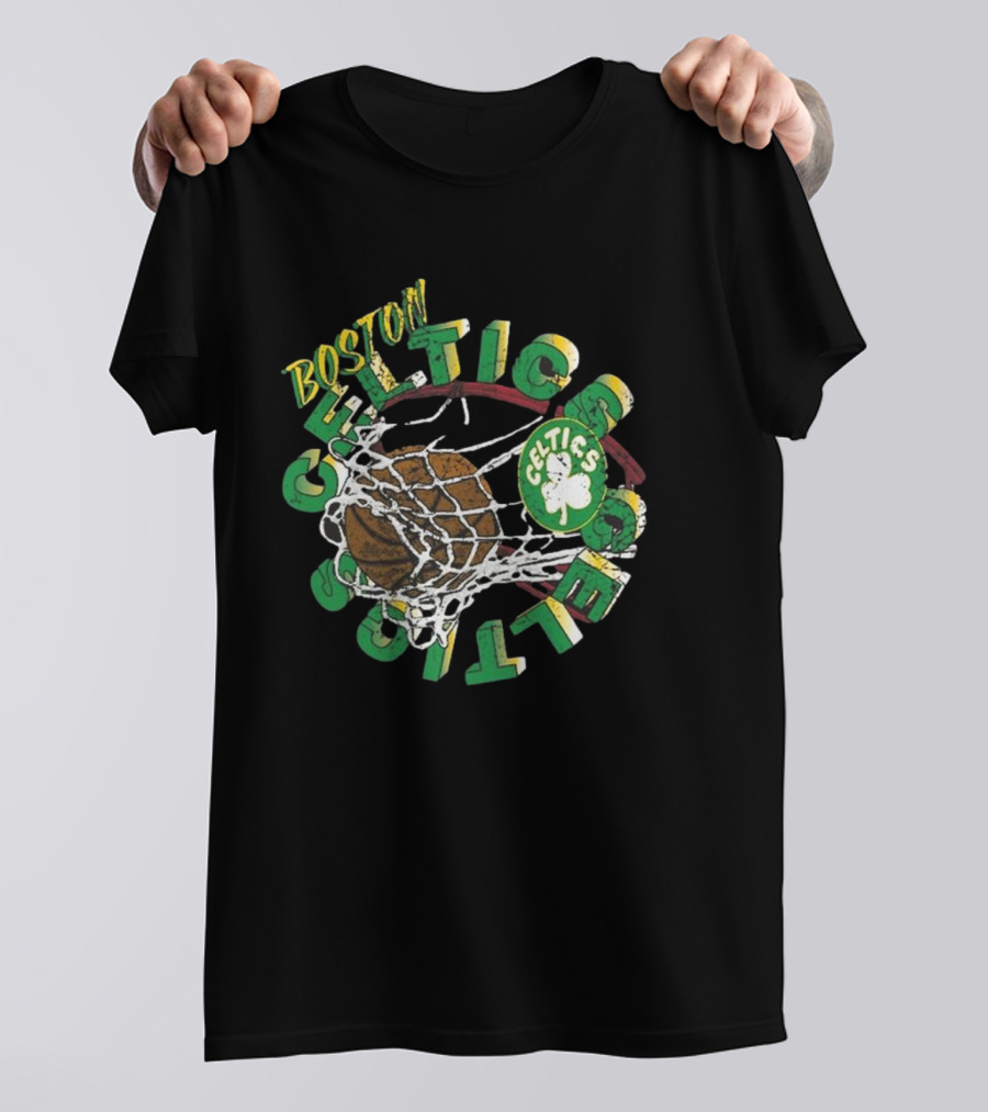 Boston Celtics Mitchell & Ness Preschool In The Net Basketball Celtics T-Shirt