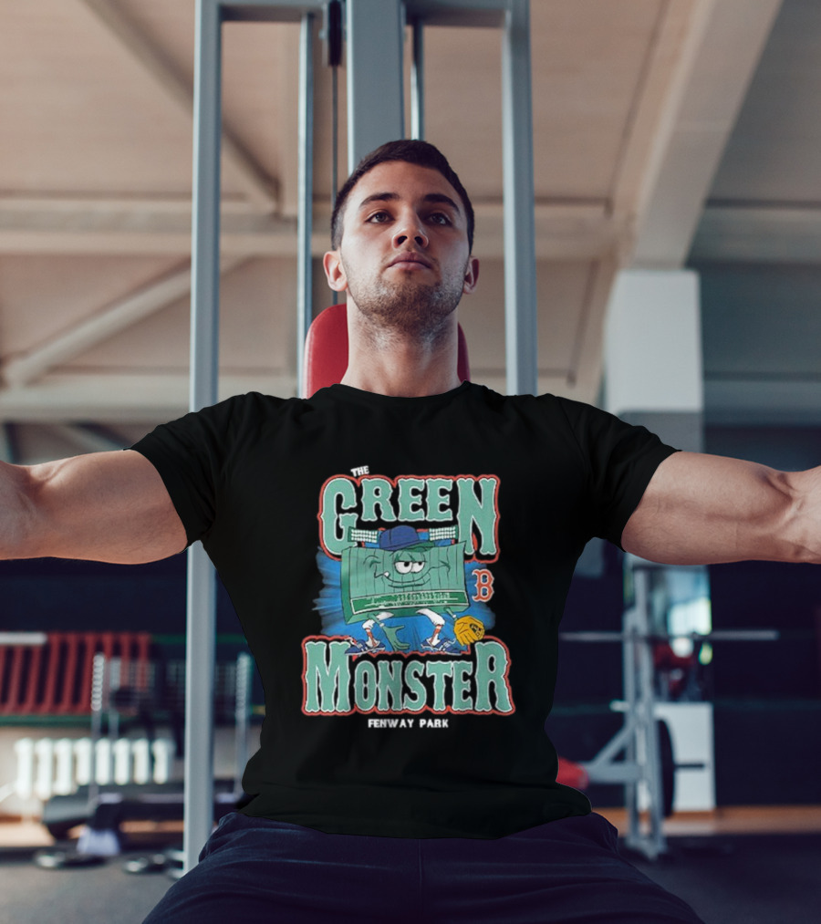The Green Monster Fenway Park Boston Red Sox Baseball Character T-Shirt