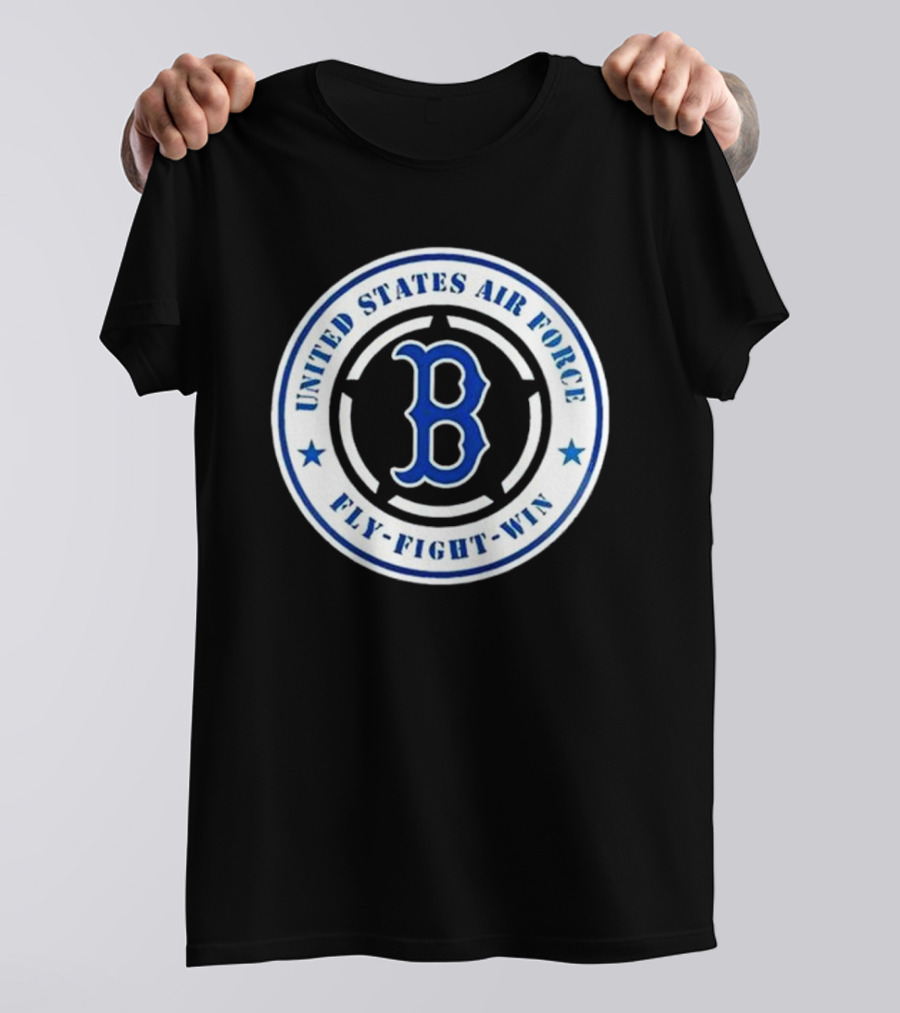 Boston Red Sox United States Air Force Fly Fight Win 2025 Military Appreciation Night T-Shirt