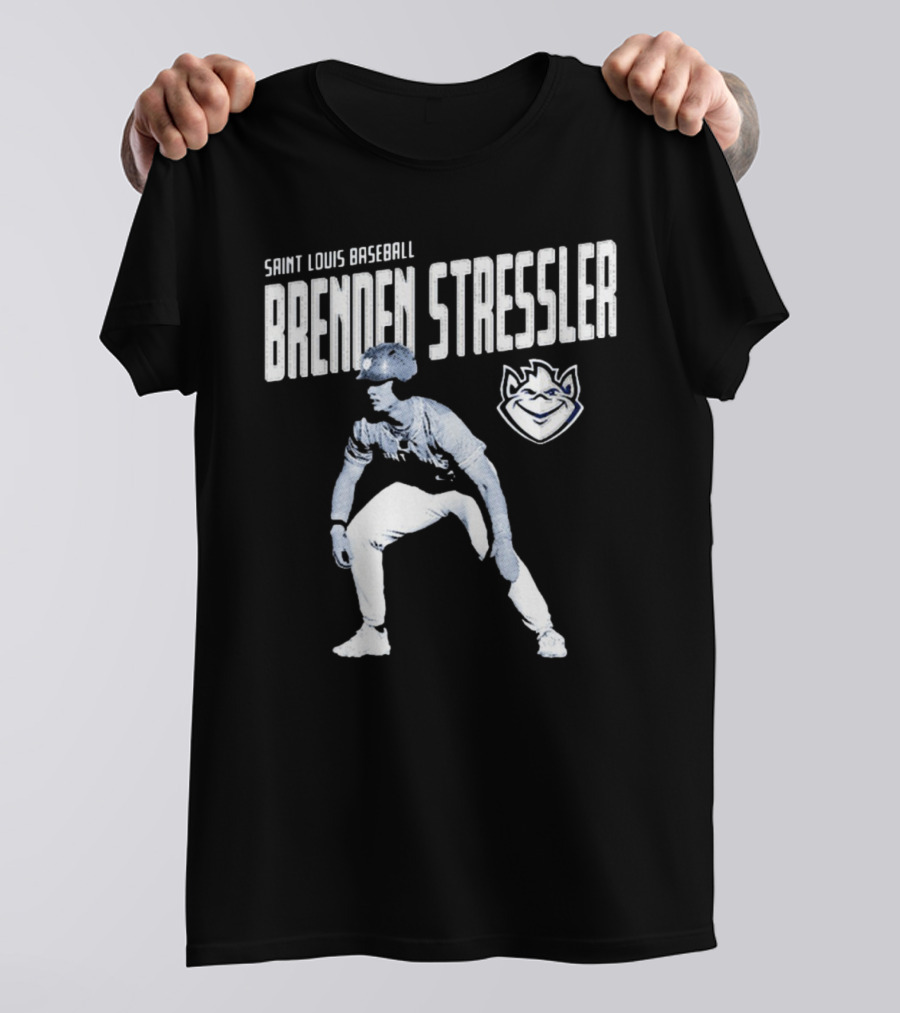 Brenden Stressler Portrait Saint Louis Billikens Baseball NCAA Division I Graphic T-Shirt