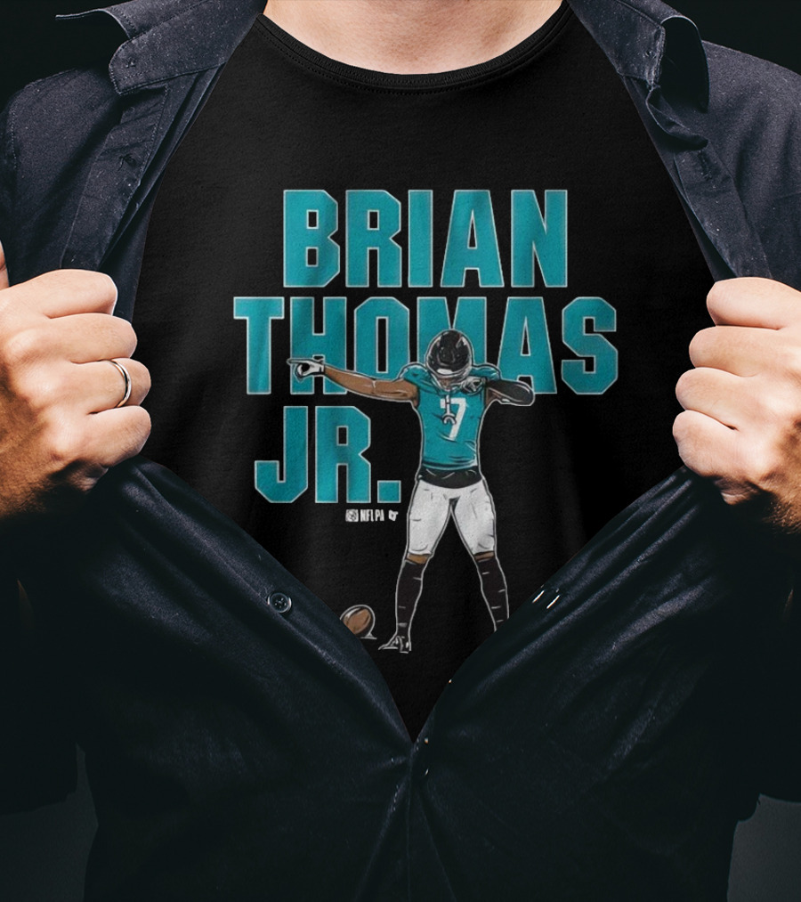 Brian Thomas Jr Superstar Pose Jacksonville Jaguars Football NFL T-Shirt