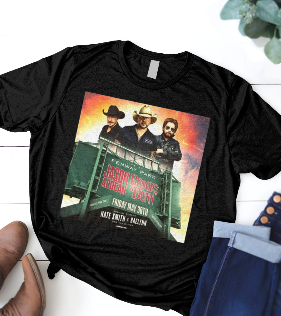 Brooks & Dunn And Jason Aldean Fenway Co-headlining Show At Park On May 30th T-Shirt