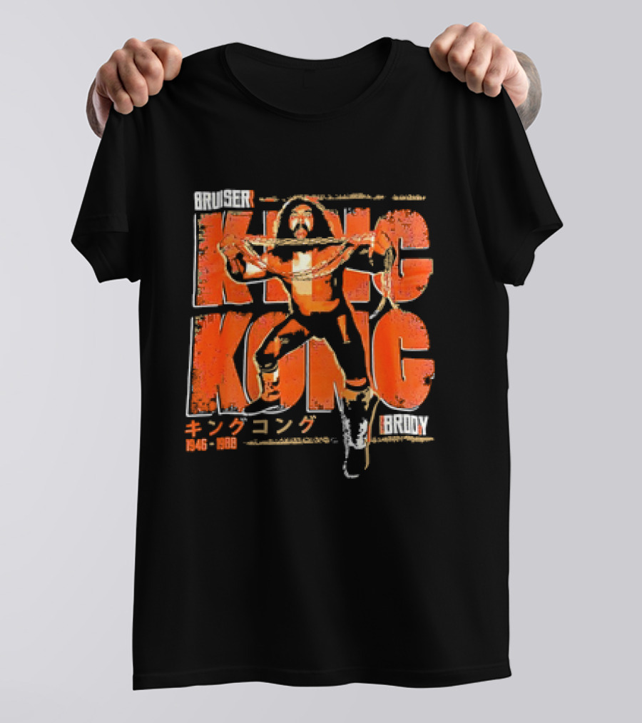 Bruiser Brody King Kong 1946 1988 Vintage T-Shirt