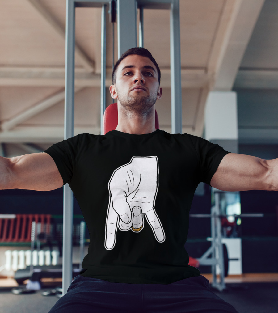 BTHO T.u. Horns Down Hand Gesture T-Shirt