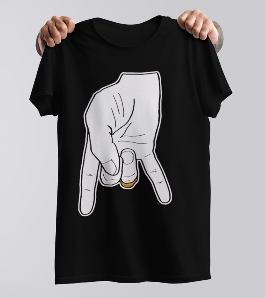 BTHO T.u. Horns Down Hand Gesture T-Shirt