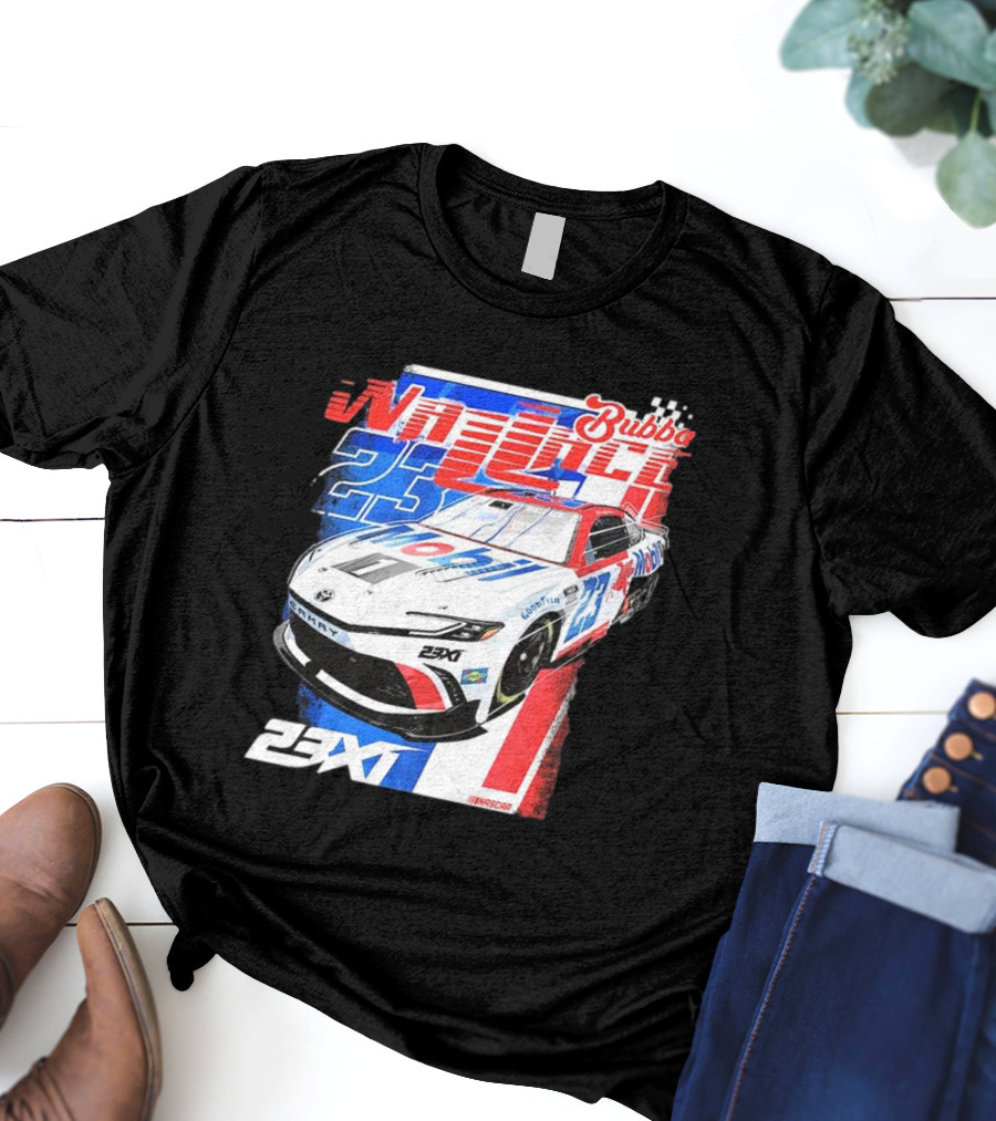 Bubba Wallace 23XI NASCAR Mobil 1 Camry Racing 23X1 T-Shirt