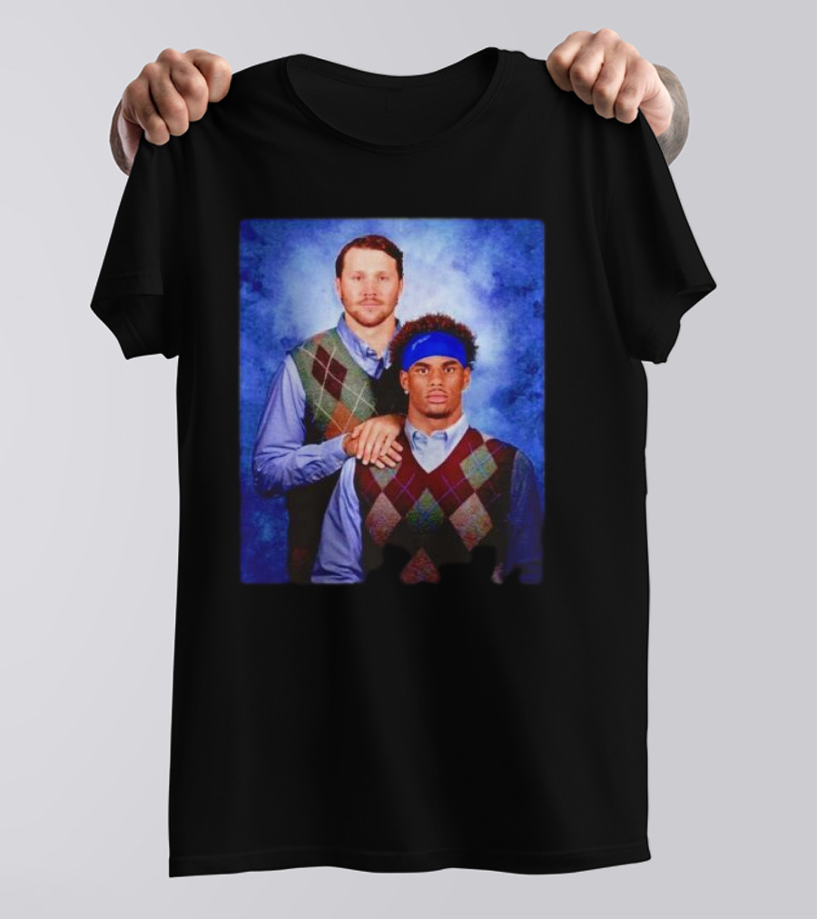 Buffalo Bills Josh Allen Keon Coleman Step Brothers T-Shirt