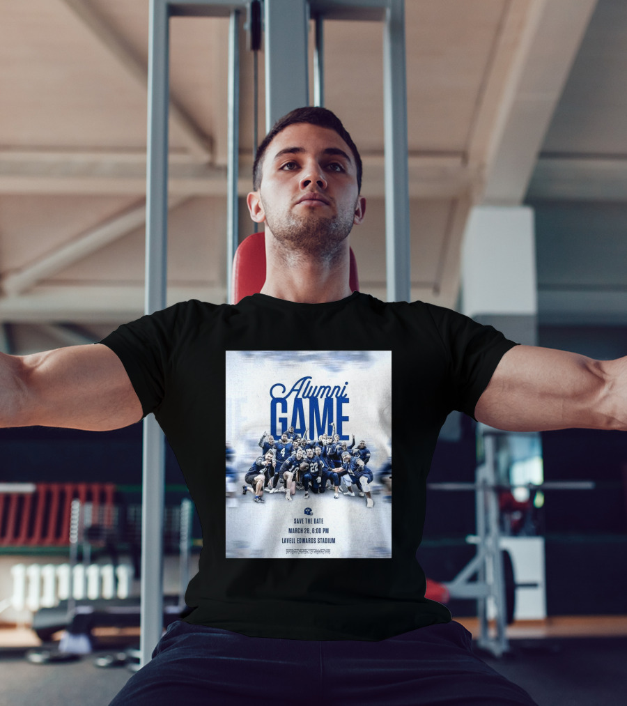 BYU Cougars Alumni Game Save The Date March 28 Lavell Edwards Stadium T-Shirt