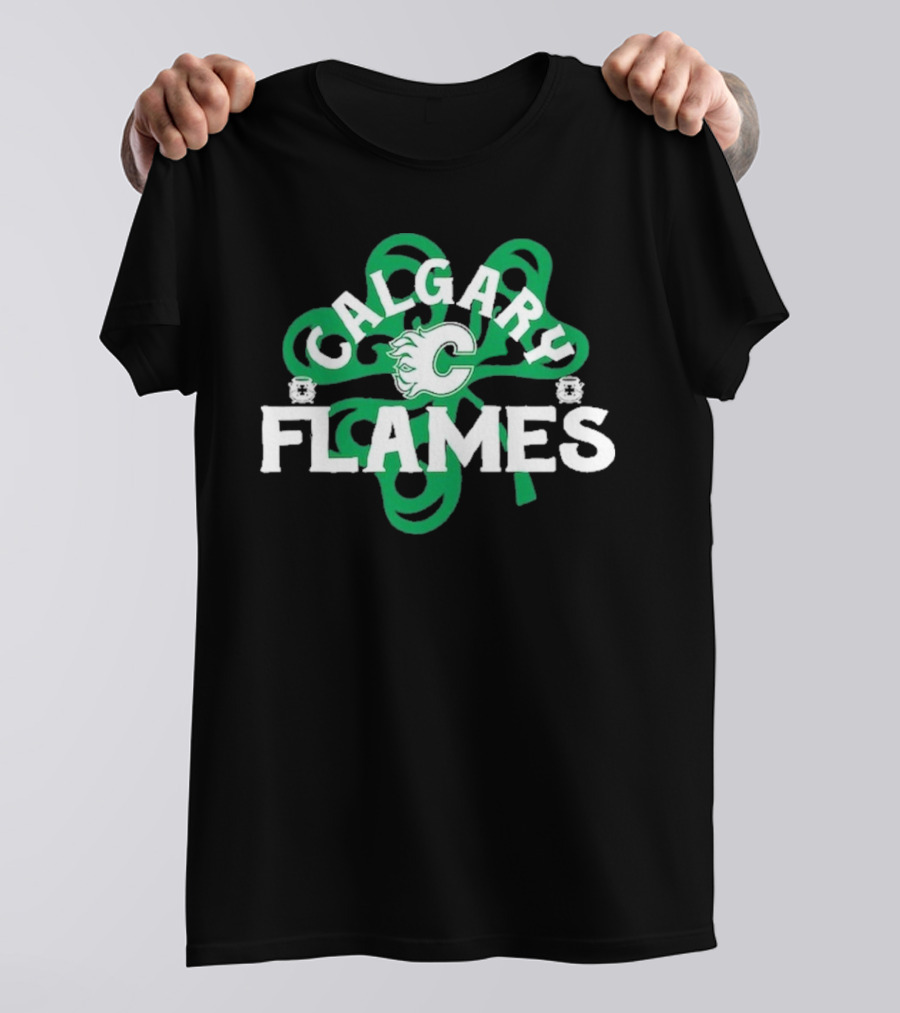 Calgary Hockey St. Patrick’s Day Richmond Shamrock T-Shirt