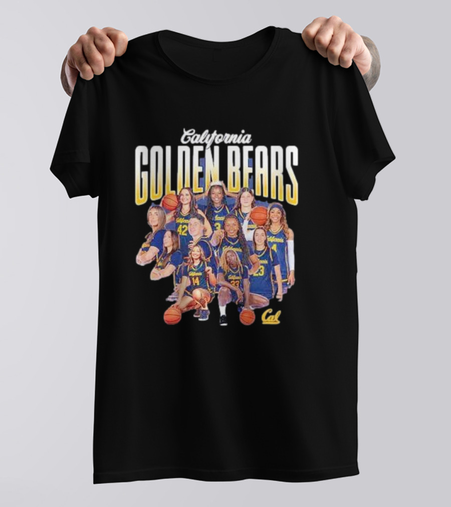 California Golden Bears Women’s Basketball Team Collage T-Shirt