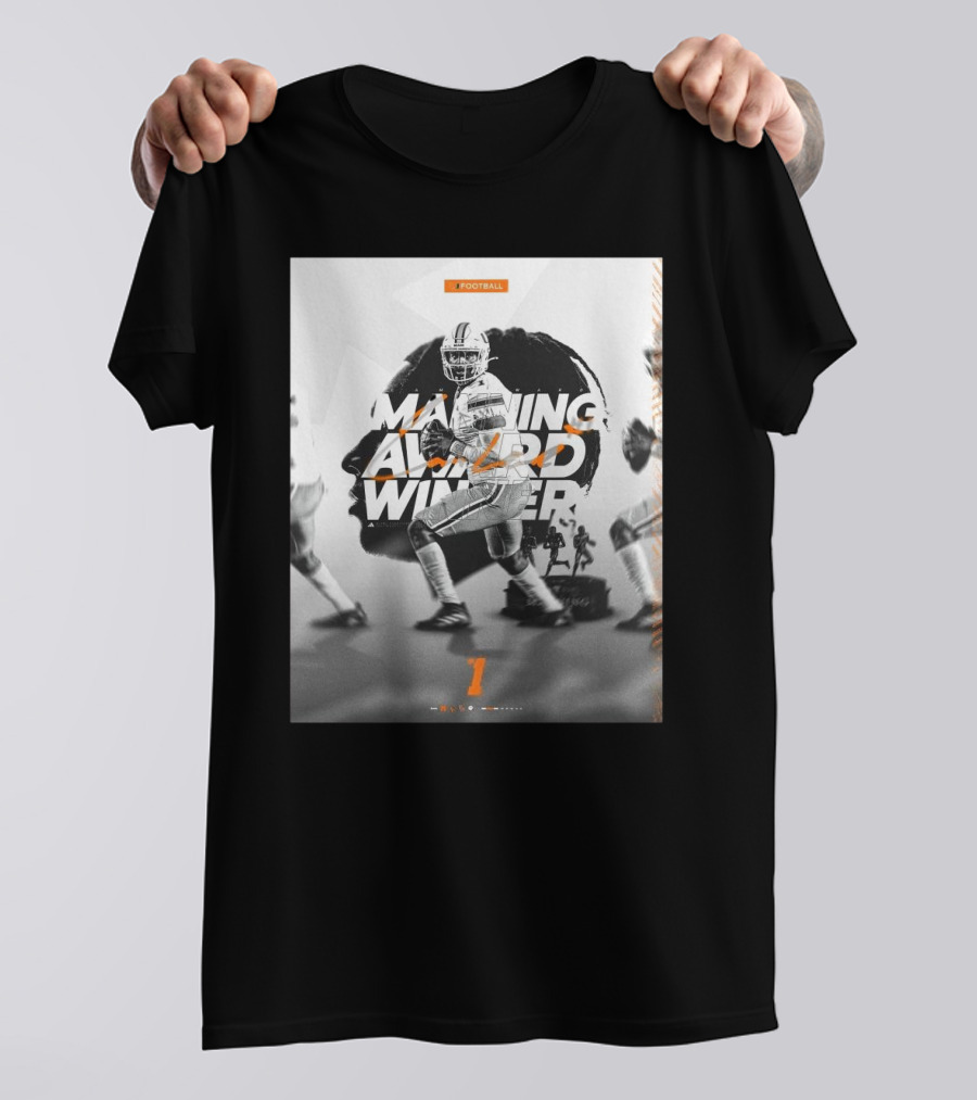 Cameron Ward Is Your Manning Award Winner Miami Hurricanes Football T-Shirt