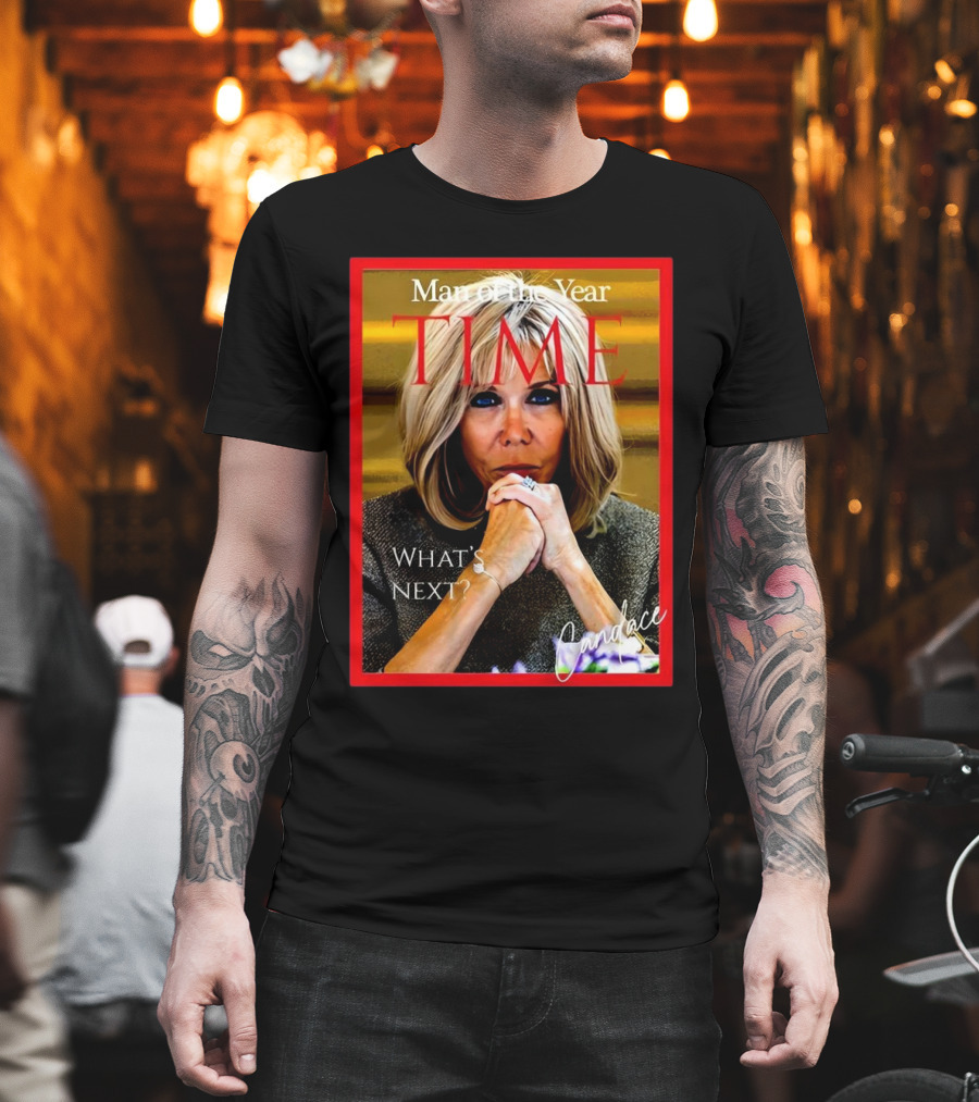 Candace Owens Brigitte Macron Man Of The Year Time T-Shirt