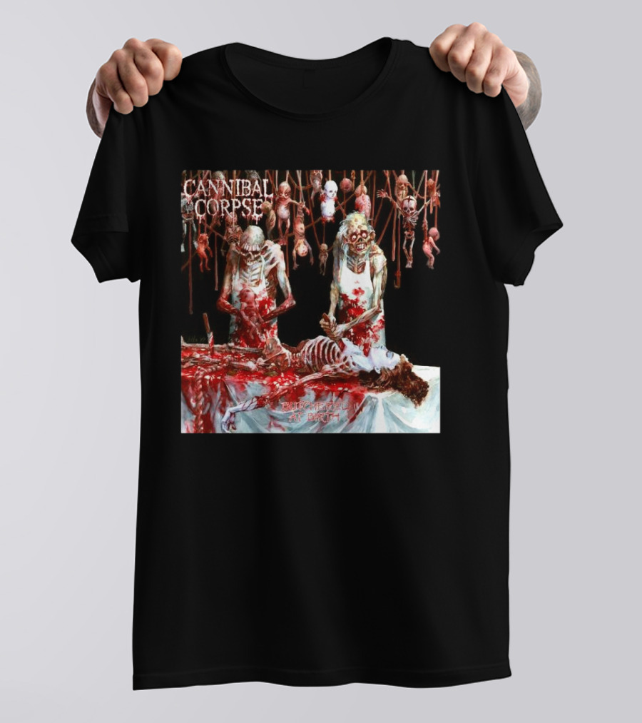 Cannibal Corpse Butchered At Birth 20th June 2025 T-Shirt