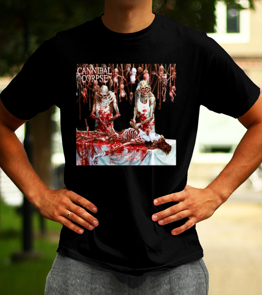 Cannibal Corpse Butchered At Birth 20th June 2025 T-Shirt