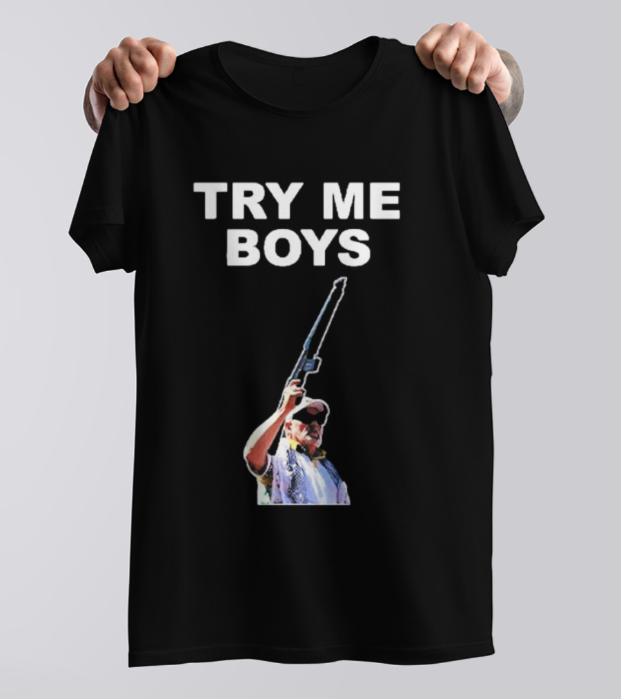 Carl Niehaus Try Me Boys Pro Gun T-Shirt