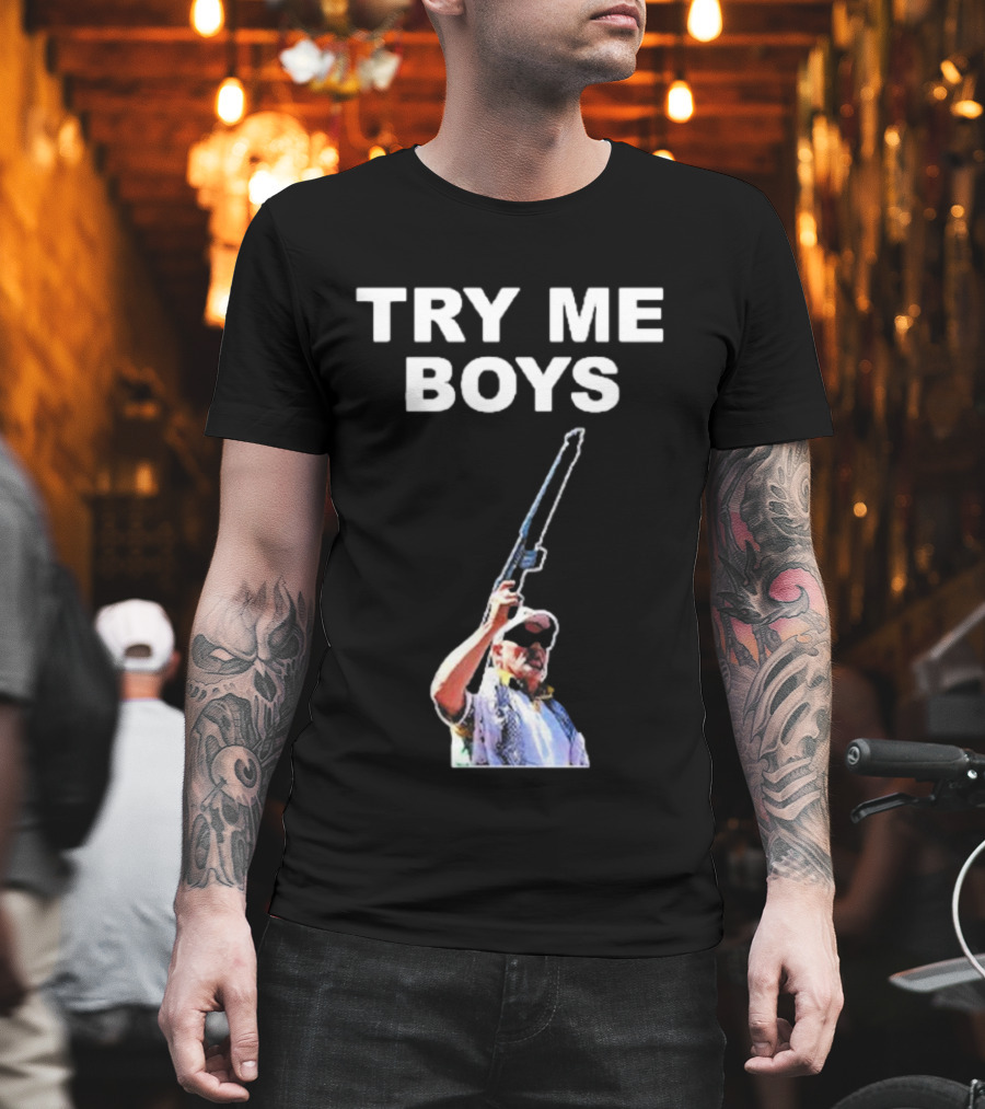 Carl Niehaus Try Me Boys Pro Gun T-Shirt