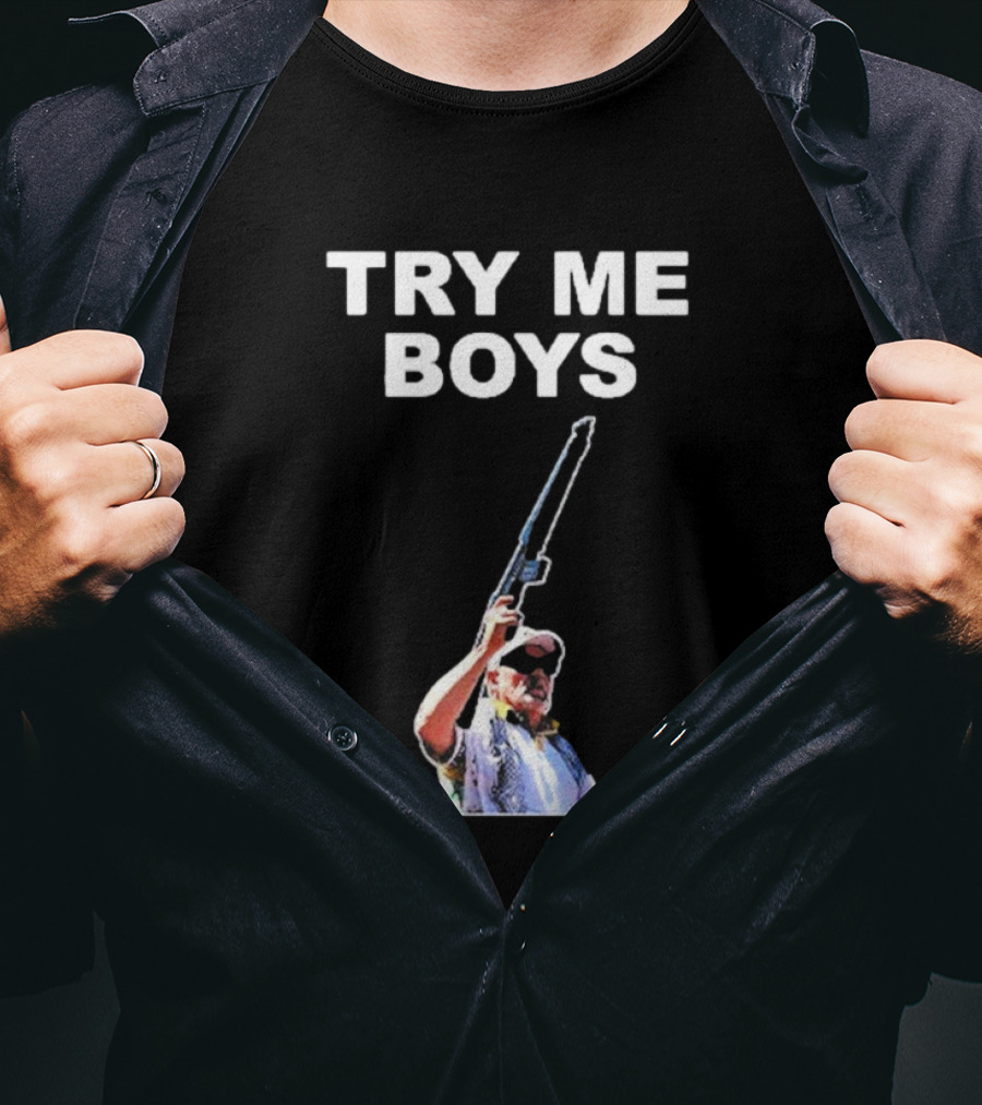 Carl Niehaus Try Me Boys Pro Gun T-Shirt