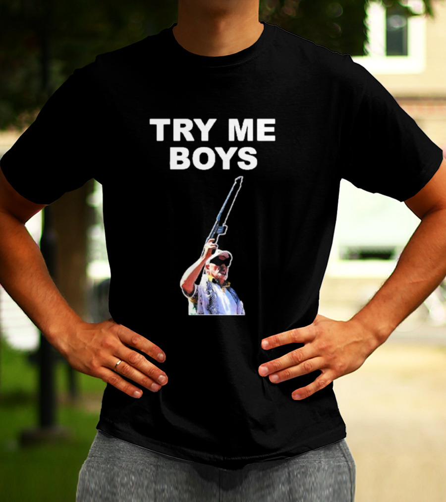 Carl Niehaus Try Me Boys Pro Gun T-Shirt