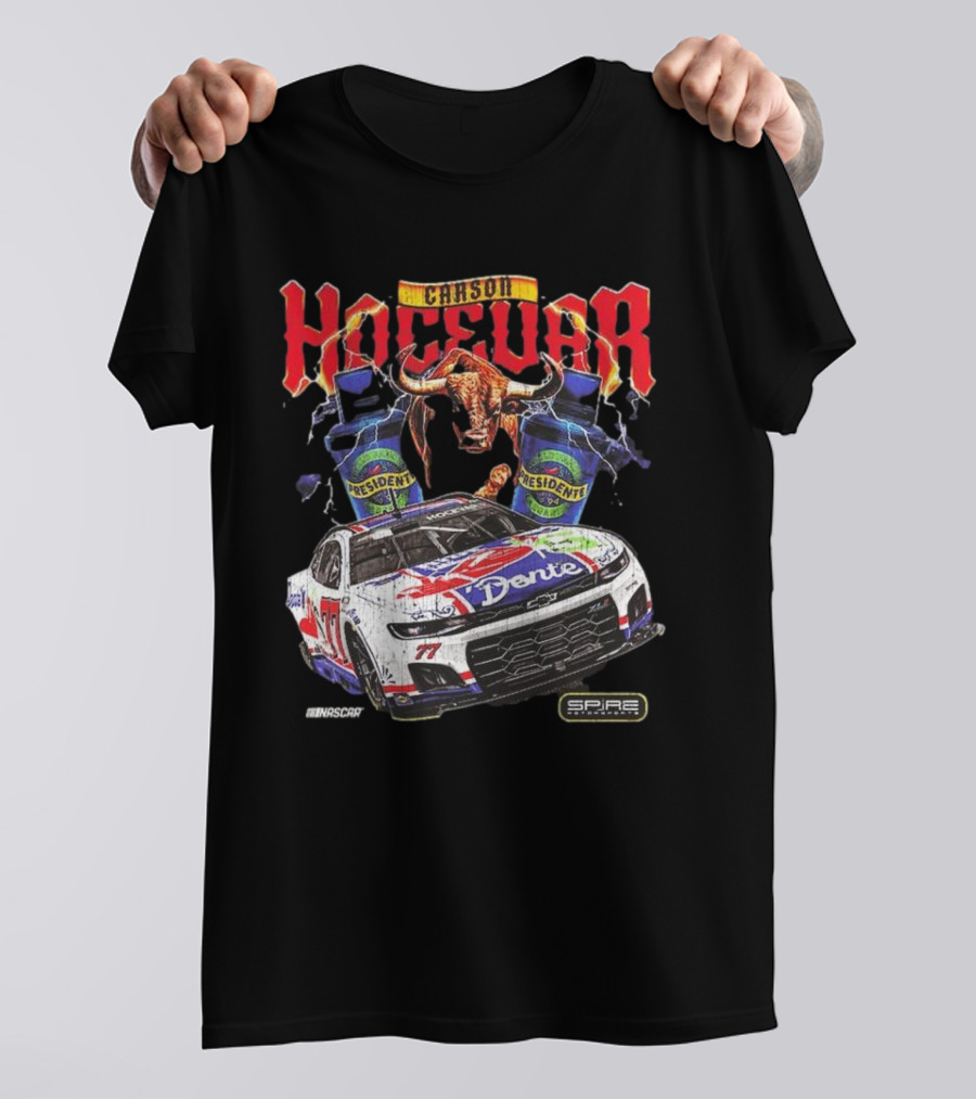 Carson Hocevar E2 Apparel Black Chili’s Car T-Shirt