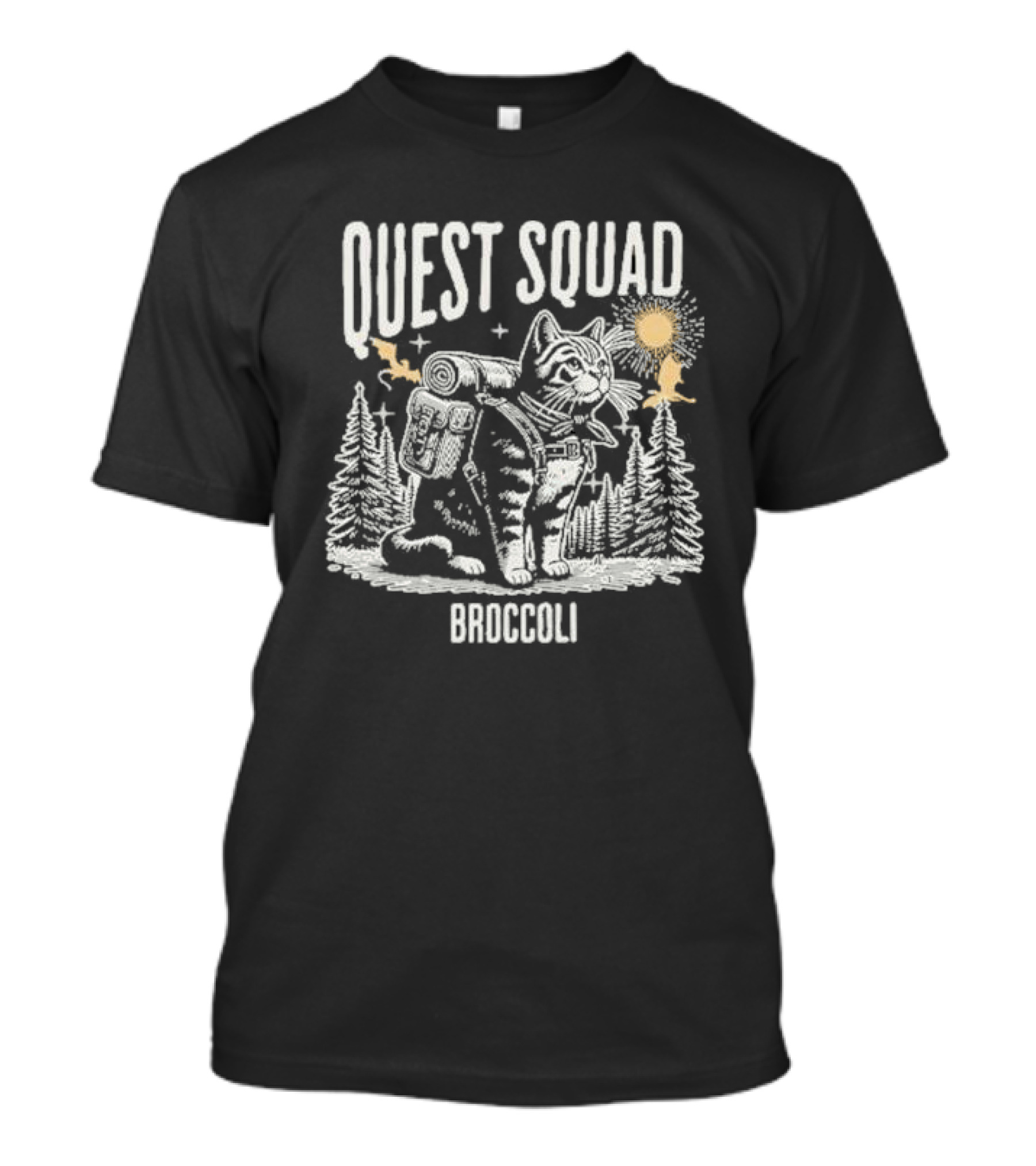 Cat Onyx Storm Quest Squad Broccoli T-Shirt