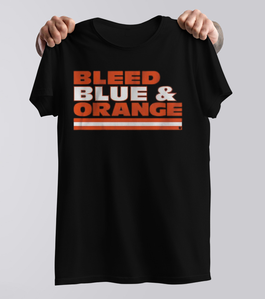 Chicago Football Bleed Blue & Orange T-Shirt