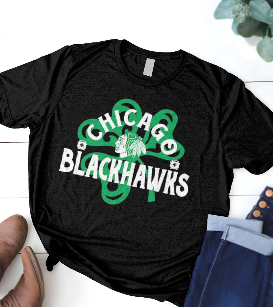 Chicago Hockey St. Patrick’s Day Richmond Shamrock T-Shirt