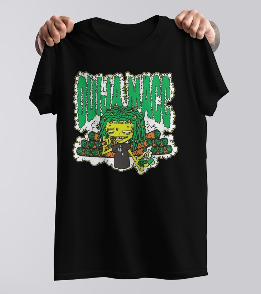 Chapter 17 Records Ouija Macc Stank-Nuggalo 17 Blunts Green T-Shirt