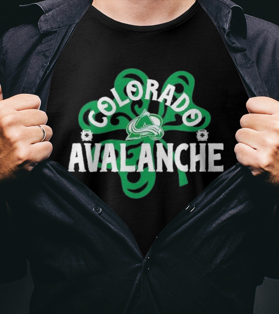 Colorado Avalanche St. Patrick’s Day Richmond Shamrock 2025 T-Shirt