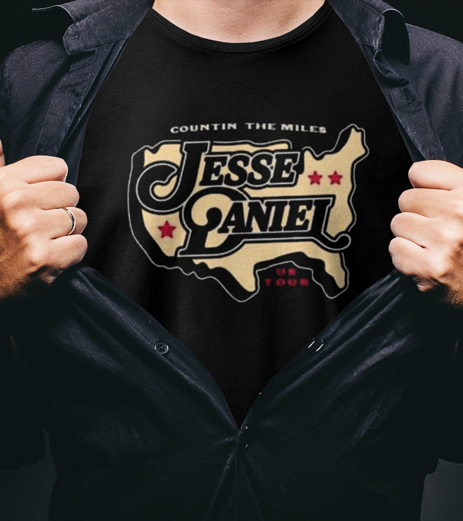 Countin’ The Miles Jesse Daniel Us Tour T-Shirt