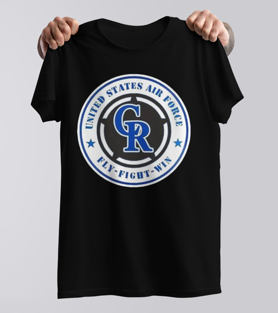 Colorado Rockies United States Air Force Fly Fight Win Military Appreciation Night 2025 T-Shirt