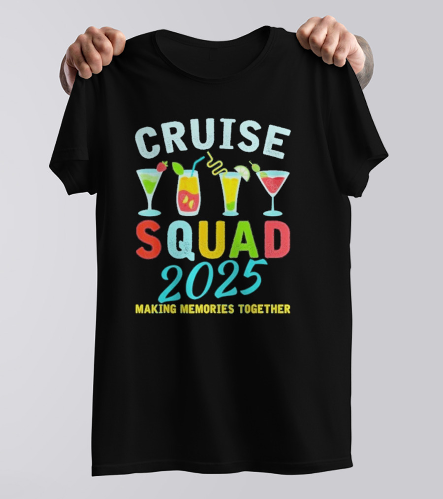 Cruise Squad 2025 Summer Vacation Matching Family Group T-Shirt