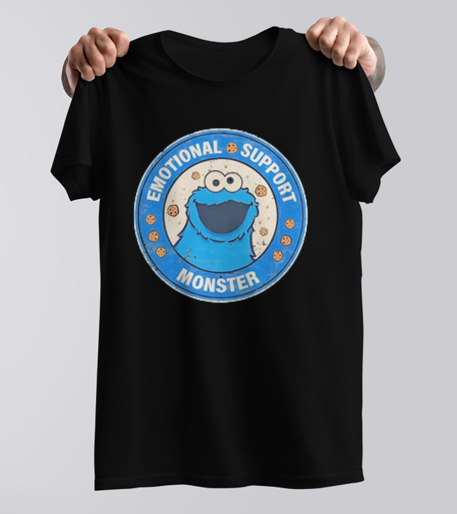 Cookie Monster Emotional Support Monster T-Shirt