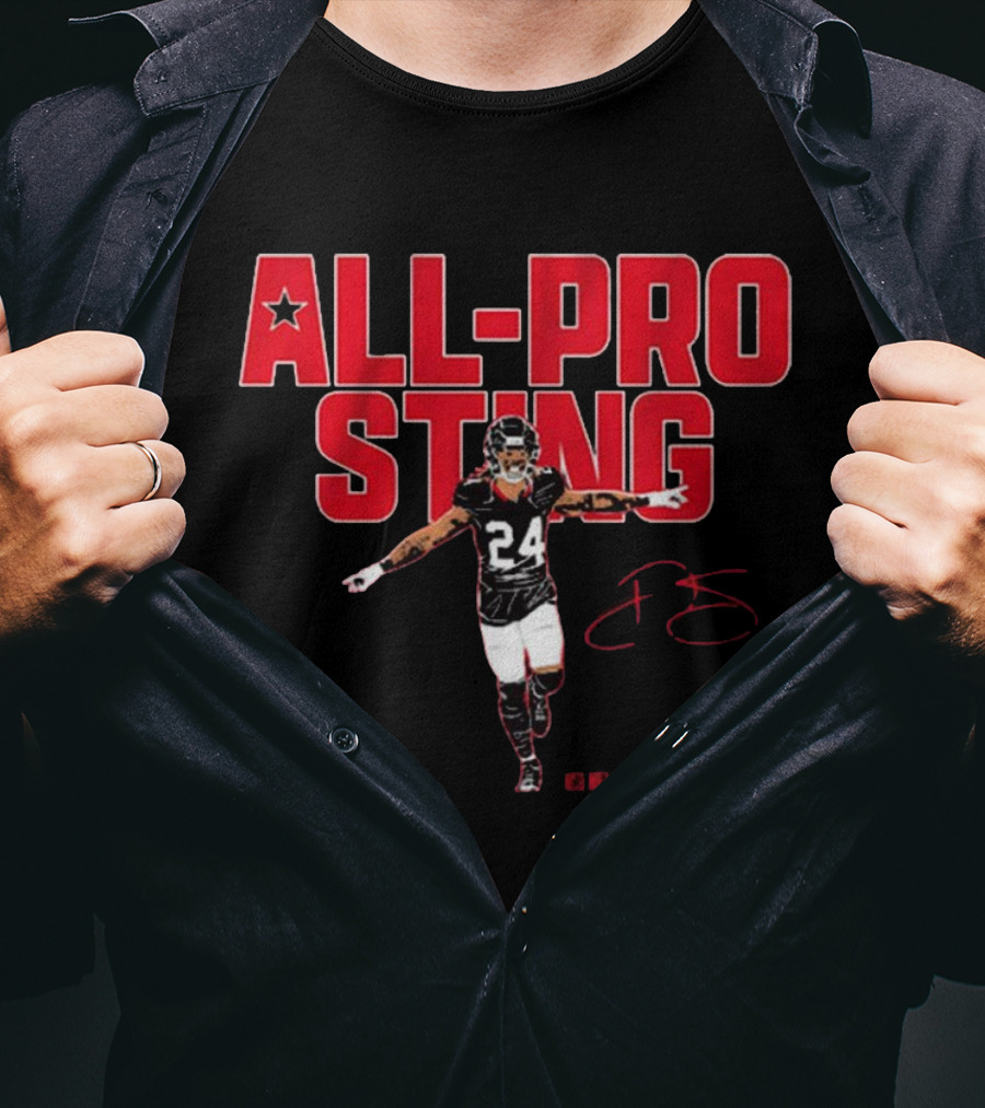 Derek Stingley Jr All-Pro Sting Houston Texans NFLPA Signature T-Shirt