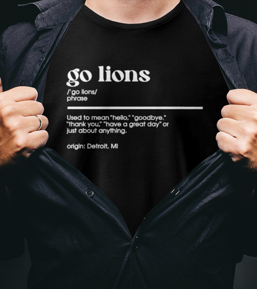 Dan Campbell Go Lions Detroit T-Shirt