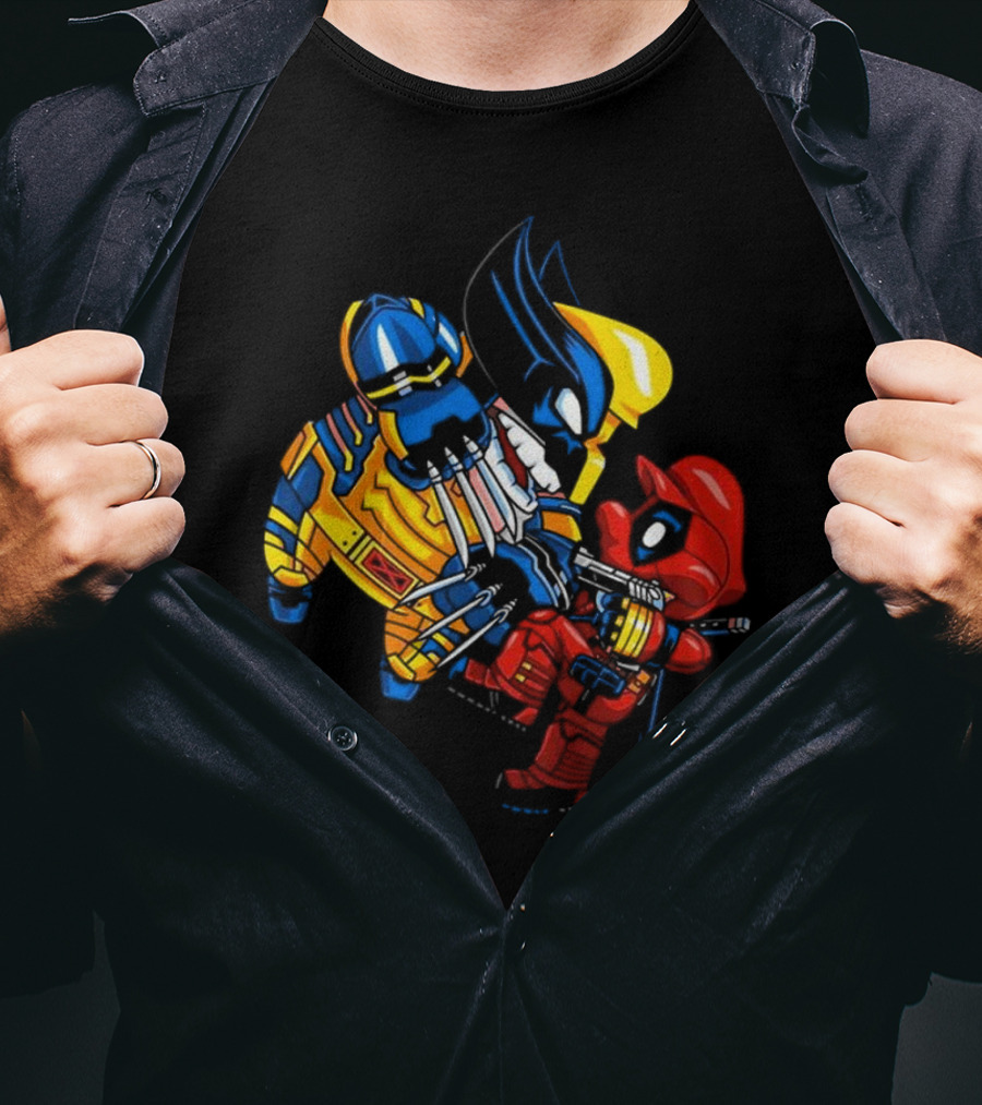 Deadplumber And Warverine Mashup Battle T-Shirt