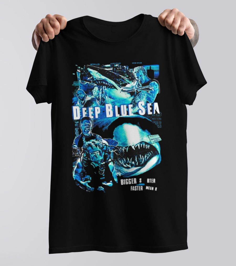 Deep Blue Sea Bigger Smarter Faster Meaner T-Shirt