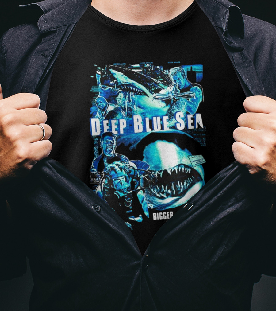 Deep Blue Sea Bigger Smarter Faster Meaner T-Shirt