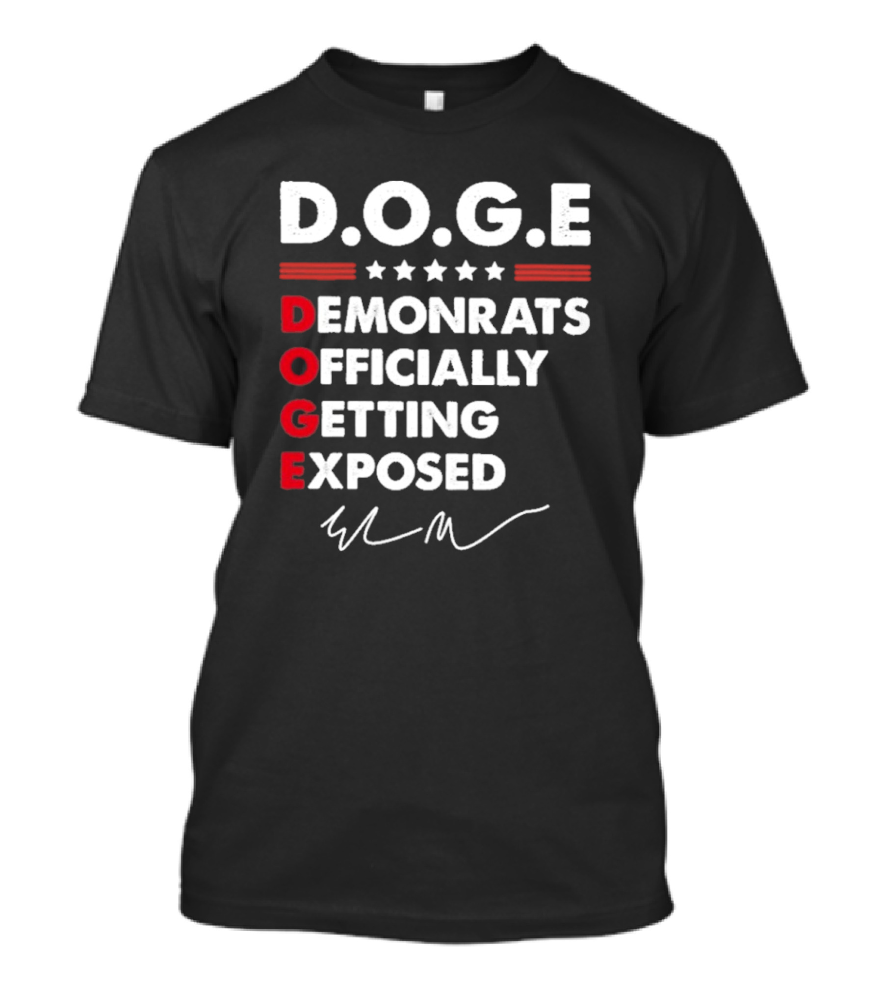 Doge Department Of Government Efficiency Signature T-Shirt