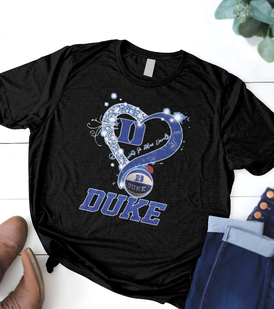 Diamond Heart Let’s Go Duke Blue Devils 2025 T-Shirt