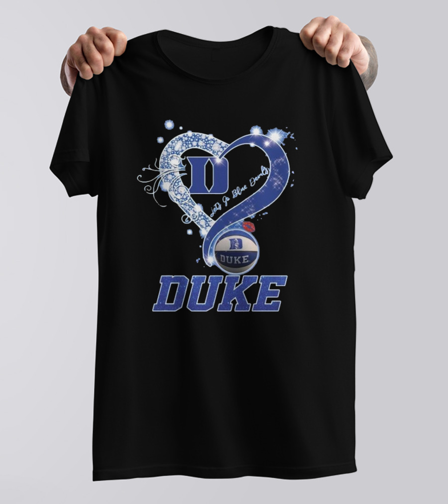 Diamond Heart Let’s Go Duke Blue Devils 2025 T-Shirt