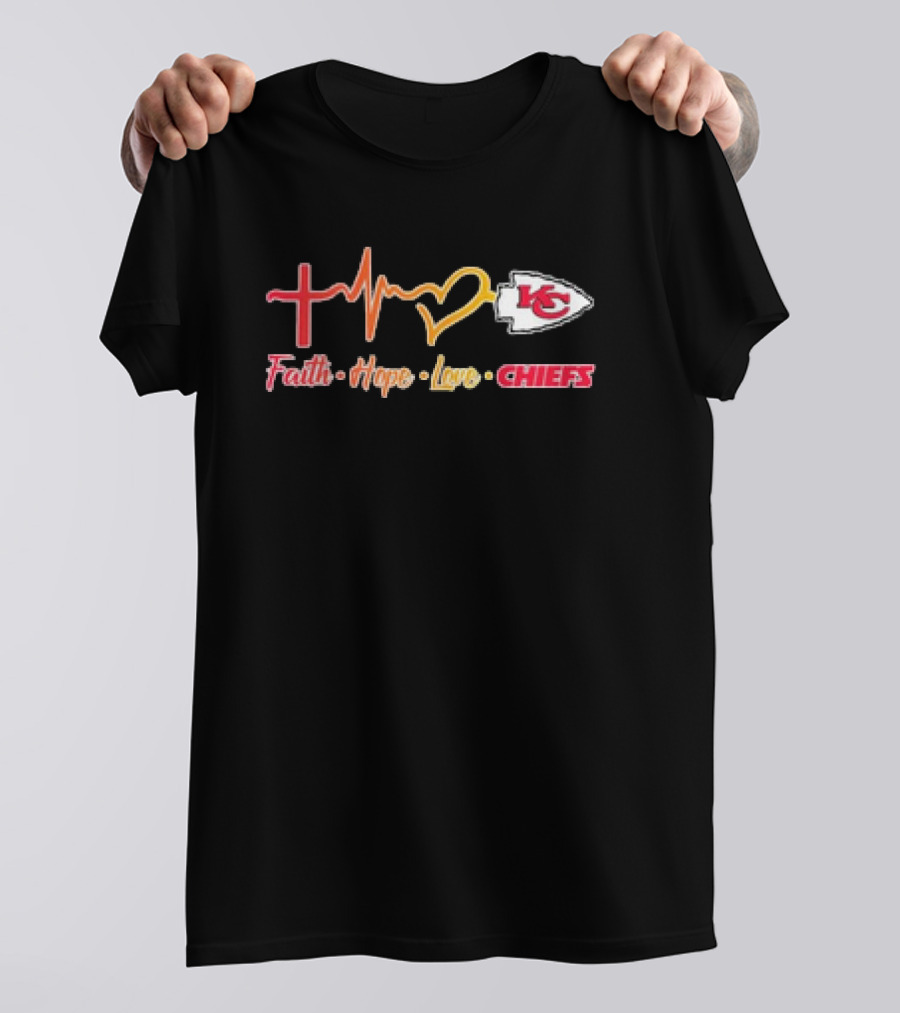 Faith Hope Love Kansas City Chiefs T-Shirt